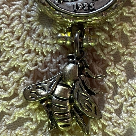 Vintage genuine 1925 kingdom of Italy 10 centesimi coin pendant. - Picture 4 of 6